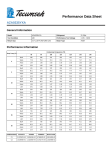 Tecumseh AZA0335YXA Performance Data Sheet