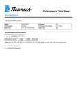 Tecumseh AKA9434AXA Performance Data Sheet