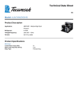 Tecumseh AJA7494ZXDHS Technical Data Sheet