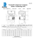 Tecumseh AJA4482YXCXA Performance Data Sheet