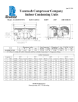 Tecumseh AGA4549CXTXM Performance Data Sheet