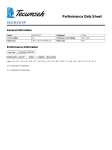 Tecumseh AEA3414YXP Performance Data Sheet