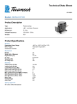 Tecumseh AEA2410YXC Technical Data Sheet