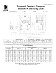 Tecumseh AEA2410YXAXC Performance Data Sheet
