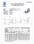 Tecumseh AEA2380ZXAGB Performance Data Sheet