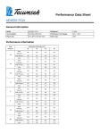 Tecumseh AE4430Y-FZ1A Performance Data Sheet