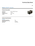 Tecumseh AE3425Y-AA1AGK Technical Data Sheet
