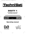 TechniSat DIGITY 1 User's Manual