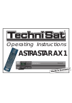 TechniSat AX1 User's Manual