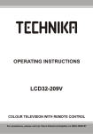 Technika LCD32-209V User's Manual