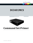 Technicolor HD Security Terminator Model Command Set Primer