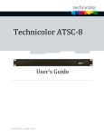 Technicolor ATSC-8 User's Guide
