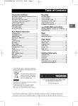 Technicolor - Thomson DPL953REC User's Manual