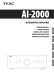Teac AI-2000 User's Manual