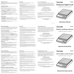 Taylor Scale TE10SSW User's Manual