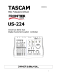 Tascam US-224 User's Manual
