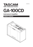 Tascam GA-100CD User's Manual