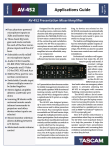 Tascam AV-452 User's Manual