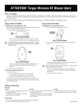 Targus PAUM005 User's Manual