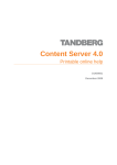TANDBERG D1459501 User's Manual