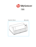 Tally Genicom Matrix Printer User's Manual