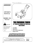 Swisher WB11542F User's Manual