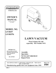 Swisher LV5537S User's Manual