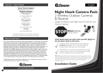 Swann Night Hawk Camera Pack User's Manual
