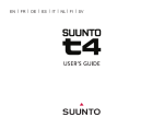 Suunto t4 User's Manual