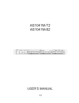 SUPER MICRO Computer Server AS1041M-82 User's Manual
