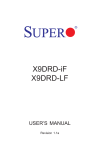 SUPER MICRO Computer X9DRD-LF User's Manual