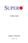 SUPER MICRO Computer C7Z87-OCE User's Manual