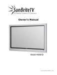 SunBriteTV 4660HD User's Manual