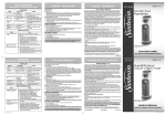 Sunbeam SCM631-CN User's Manual