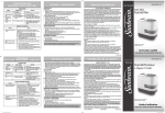 Sunbeam SCM3502-CN User's Manual