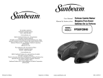 Sunbeam FPSBFCM40 Instruction Manual