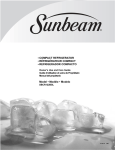 Sunbeam COMPACT SBCR122BSL User's Manual