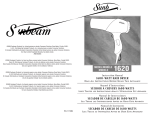 Sunbeam 1620 User's Manual