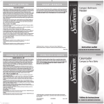 Sunbeam Bedding SFH431-UM User's Manual