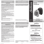 Sunbeam Bedding SEH402-UM User's Manual