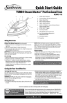 Sunbeam Bedding GCSBCS-1-MASTER User's Manual