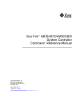 Sun Microsystems Sun Fire 6800/4810/4800/3800 User's Manual