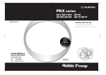 Subaru Robin Power Products PKX Series Robin Pump 301 User's Manual