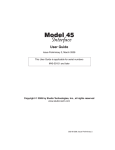 StudioTech M45-00151 User's Manual