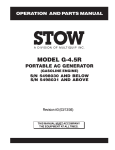 Stow G-4.5R User's Manual
