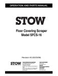 Stow Sander SFCS-16 User's Manual