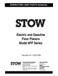 Stow Planer 8FP User's Manual
