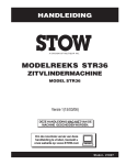 Stow Modelreeks STR36 User's Manual