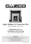 Stovax Logic Hotbox & Convector Fire User's Manual