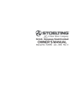 Stoelting SC118 User's Manual